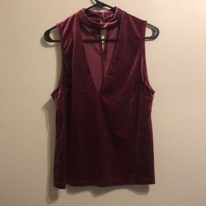 Velvet tank top